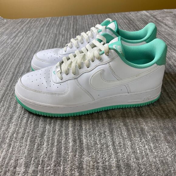 Nike Air Force 1 '07 Low Mens 11.5 White/White Light Menta DH7561-107 Casual - Picture 3 of 10
